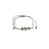 Adjustable Bracelet (Colored Threads) - White