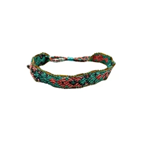 Woven Bracelet (Indonesia) - Blue, Pink, Multicolor