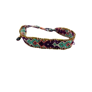 Woven Bracelet (Indonesia) - Blue, Purple, Pink, Multicolor