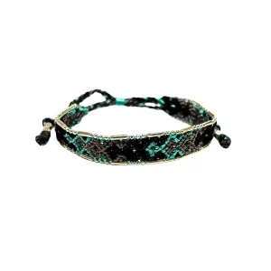 Woven Bracelet (Indonesia) - Blue, Brown, Black, Multicolor