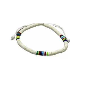 Adjustable Bacelet (Beads, Beachy) - White, Yellow, Blue, Green, Multicolor