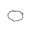 Chain Anklet - Pink, Gold, Multicolor