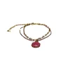 Chain Anklet - Pink, Gold, Multicolor