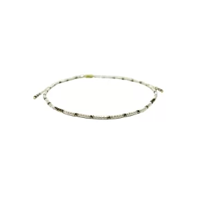 Japanese Miyuki Beads Anklet - White