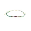 Adjustable Anklet (Colored Beads) - Blue, White, Green, Purple, Multicolor