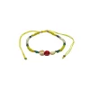 Adjustable Anklet (Colored Beads) - Yellow, White, Multicolor