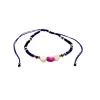 Adjustable Anklet (Colored Beads) - Purple, Pink, Multicolor