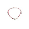 Adjustable Anklet (Colored Beads) - Red