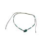 Adjustable Anklet (Colored Beads) - Blue