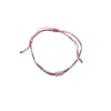 Adjustable Anklet (Colored Beads) - Pink