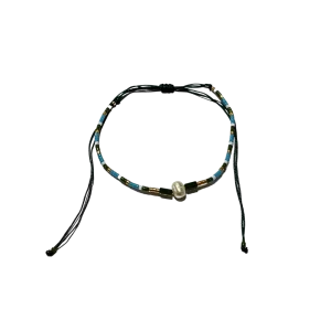 Adjustable Anklet (Colored Beads) - Blue, Green, Multicolor