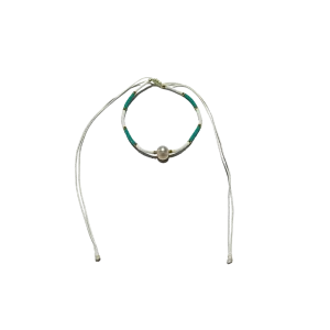 Adjustable Anklet (Colored Beads) - Blue, White, Multicolor