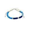 Adjustable Anklet (Indonesia, Beachy) - Blue, White, Multicolor