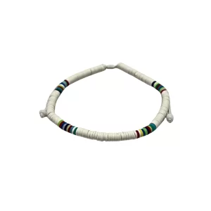 Adjustable Anklet (Indonesia, Beachy) - White, Blue, Yellow, Green, Multicolor