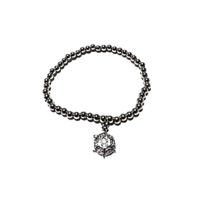 Silver Adjustable Bracelet Buoy charm - Silver