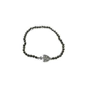 Silver Adjustable Bracelet Anchor charm - Silver