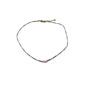 Whisper Charm Necklace - Pink, White, Blue, Multicolor