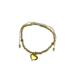 Whisper Charm Bracelet Heart charm - Yellow