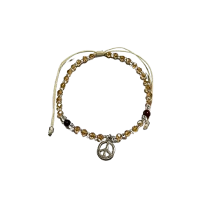 Whisper Charm Bracelet Peace charm - Yellow