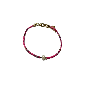 Whisper Charm Bracelet Pearl charm - Pink