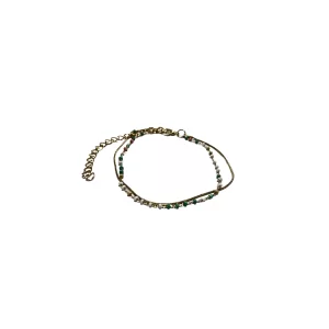 Chain Bracelet - Gold, Blue, Yellow, Multicolor