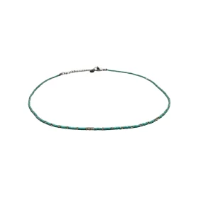 Japanese Miyuki Bead Necklace - Blue