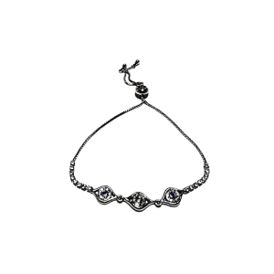 Silver Adjustable Bracelet - Silver