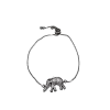Silver Adjustable Bracelet Elephant charm - Silver