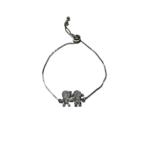 Silver Adjustable Bracelet Kids charm - Silver
