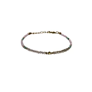 Small Bead Bracelet - Purple