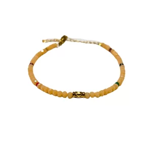 Smooth Stone Bracelet - Yellow