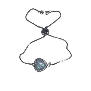 Adjustable Bracelet Heart - Silver
